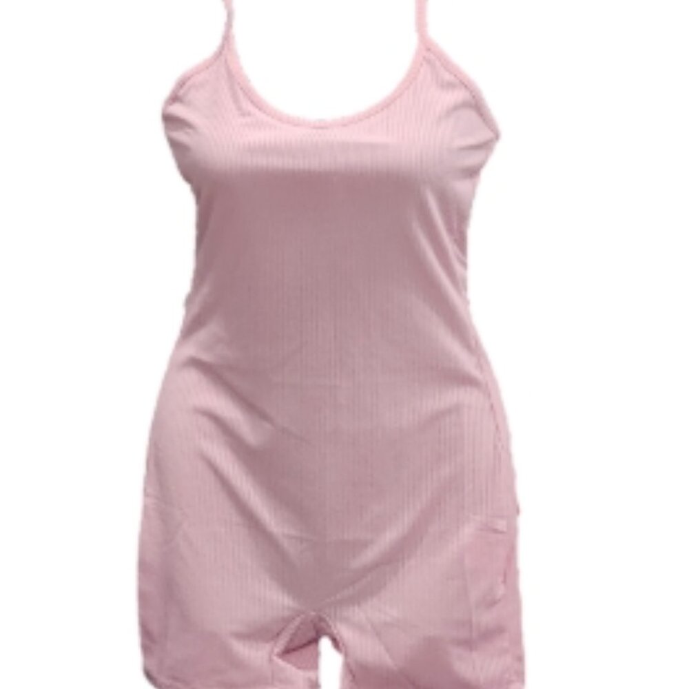 Ribbed Romper Shorts